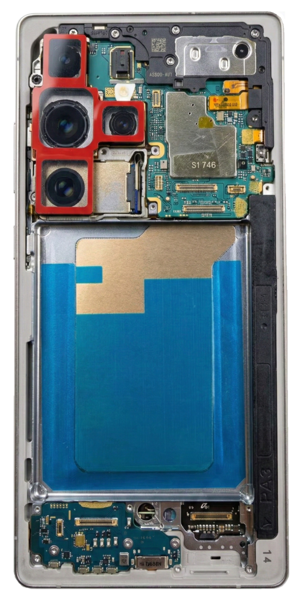 Damaged refurbished motherboard part Samsung SM-S938U